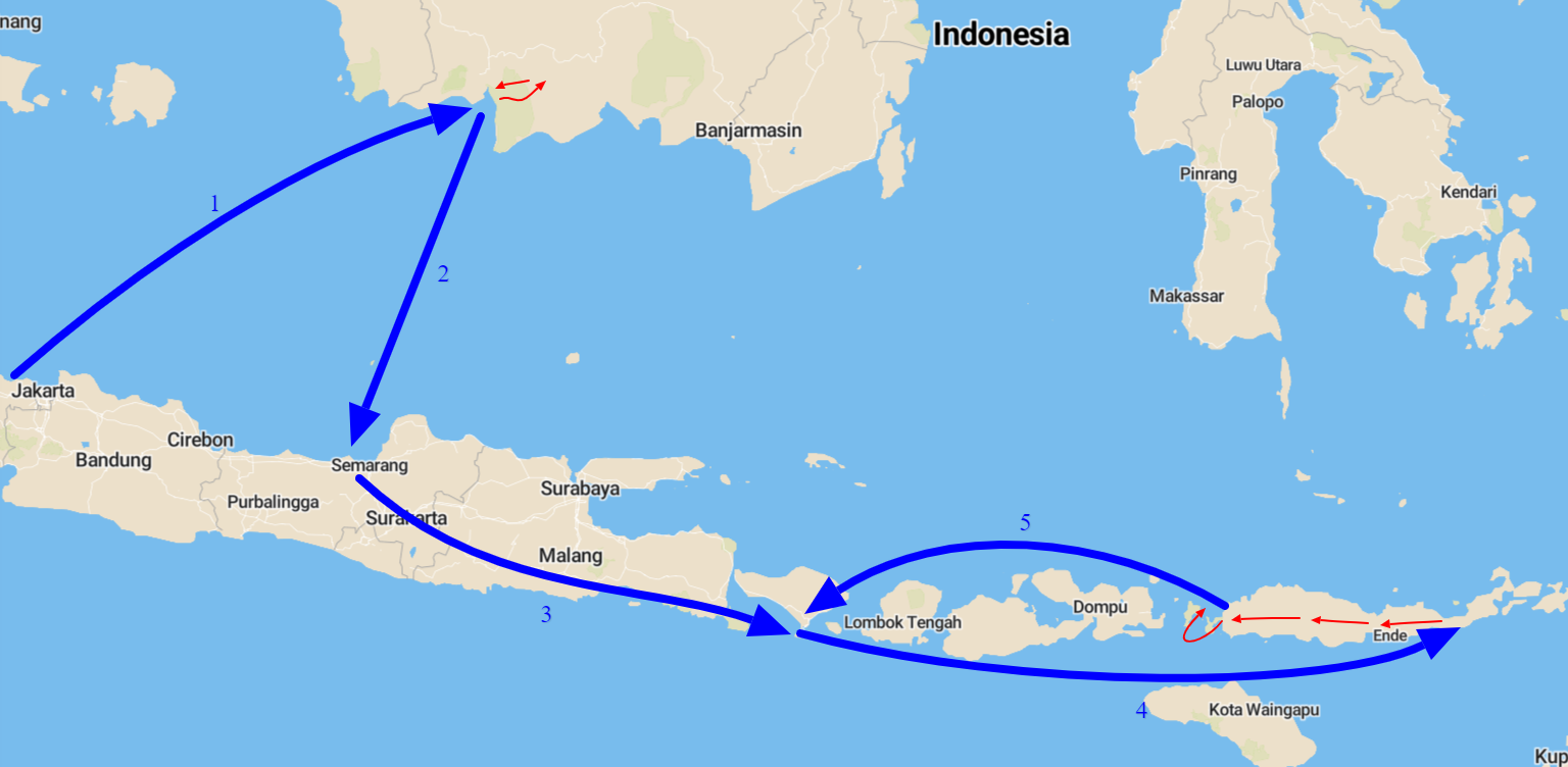 kaart indonesië